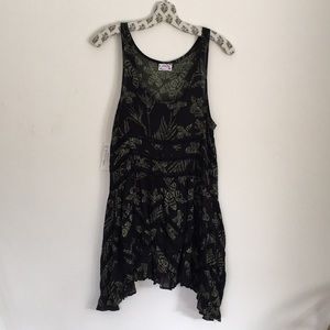 Free People Voile and Lace Trapeze Slip NWT